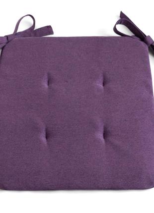 Подушки сидушки на стулья и кресла 42х48х2 фиолетовая