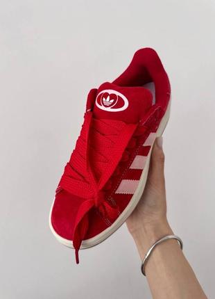 Adidas campus  scarlet pink 2.0 premium3 фото