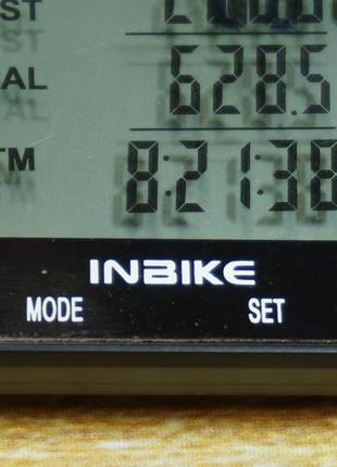 Провідний велокомп'ютер inbike cx-9 з підсвітою, спідометр2 фото