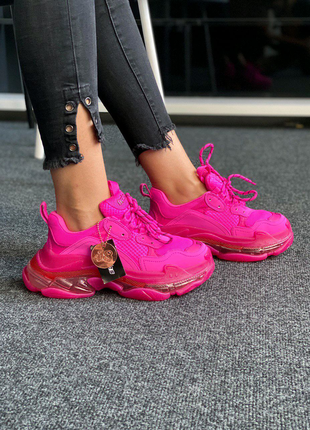 Кросівки balanciaga triple s pink6 фото