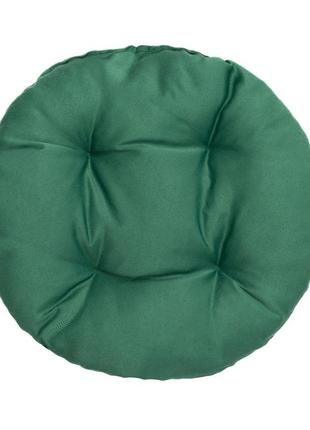 Подушка темно зелена для стільця, крісла, табуретки 35х8