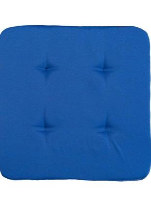 Подушка для стільця, крісла, табуретки 40х40х2 синій1 фото