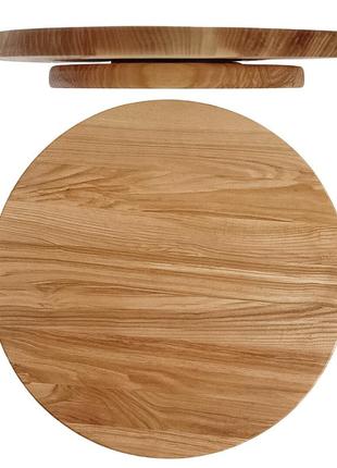 Поворотний столик для торта дерев'яний 40 см