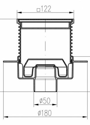 Трап для душу mch 420xl, з сухим сифоном neptun6 фото