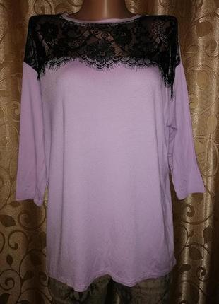 💜💜💜красива жіноча трикотажна кофта, блузка з мереживом, гіпюром tu💜💜💜3 фото