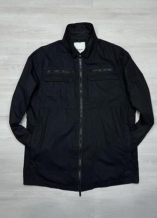 Black firetrap london фирменная мужская черная кэжуал куртка ветровка