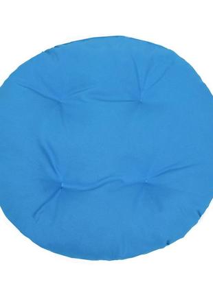 Подушка круглая на стулья  кресла, табурет, садовое кресло 30х8  голубая