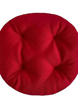 Подушка на стул, табуретку, кресло 35х8 красная1 фото