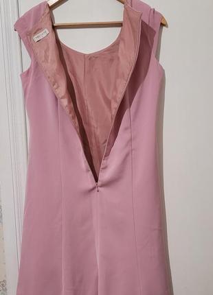 Платье нарядное розовое на подкладке франция bonmarche размер m-l4 фото