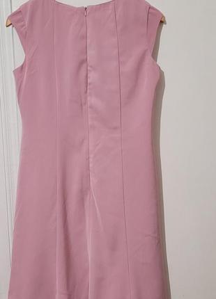 Платье нарядное розовое на подкладке франция bonmarche размер m-l3 фото