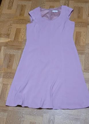 Платье нарядное розовое на подкладке франция bonmarche размер m-l5 фото