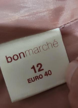Платье нарядное розовое на подкладке франция bonmarche размер m-l9 фото