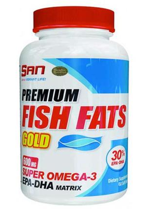 San premium fish fats gold 60 капсул1 фото