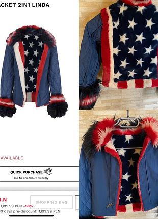 Guess куртка двух сторонняя