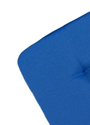Подушка для стільця, крісла, табуретки 40х40х3 синя3 фото
