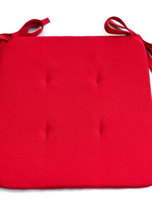 Подушка на стулья и кресла 42х48х3 цвет красный