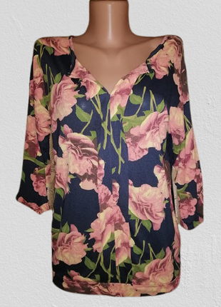 🧡🧡🧡красивая женская кофта, блузка, джемпер в цветочный принт next🧡🧡🧡1 фото