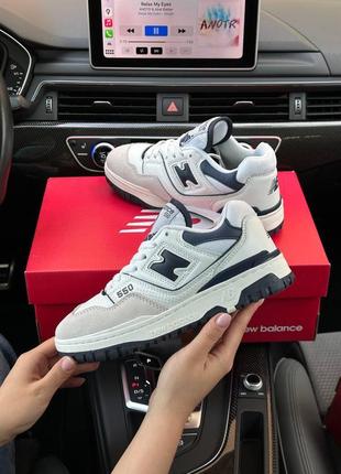 Жіночі кросівки new balance 550 white navy