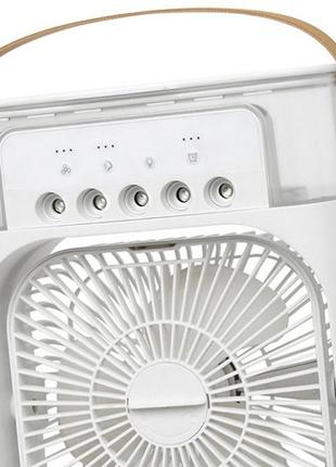 Портативный вентилятор охладитель воздуха 3в1 air cooler fan мобильный кондиционер, увлажнитель воздуха, арома3 фото