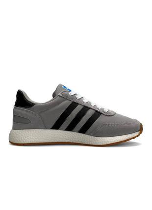 Женские кроссовки adidas originals iniki w gray black