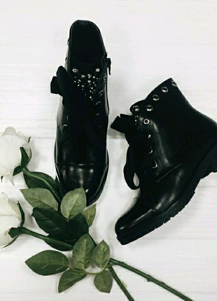 Жіночі шкіряні чоботи з хутром всередині розмір 41 зручна колодка