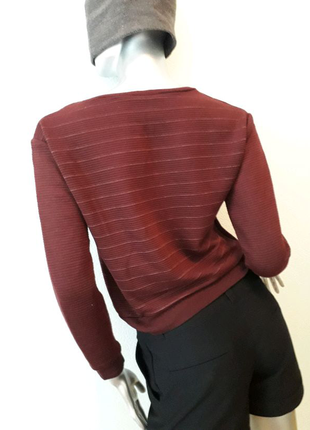 Жіноча кофточка з написом successful колір бордо, розмір s, m4 фото