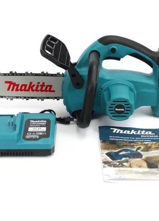 Аккумуляторная цепная пила makita duc302z (36v, 6ah). акб пила с бесключевой натяжкой цепи