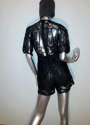 Комбінезон комбез жіночий із шортами, красива гіпюрова спинка,14 фото