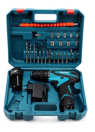 Шуруповерт makita df330dwe (12v 2a/h li-ion) с набором! аккумуляторный шуруповерт макита