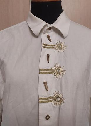 Винтажная альпийская рубашка. эдельвейс