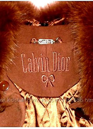 Кашемірове пальто жіноче нове натуральне хутро calvin dior19 фото