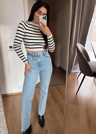 Прямые джинсы zara straight fit