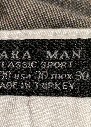 Стильні чоловічі штани, бренд zara man classic sport, розмір 30.11 фото