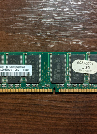 Планка оперативної пам'яті ddra400 dimm pc3200u cl3 1gb samsung
