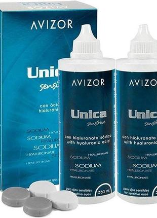 Розчин для лінз unica sensetive \ 2x350 ml \ avizor