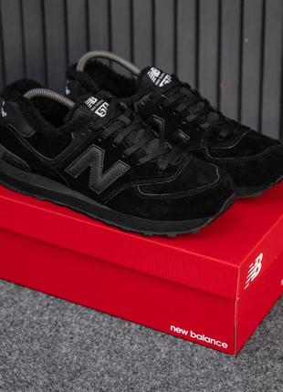 Мужские кроссовки new balance 574 зимние4 фото