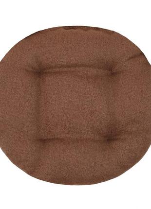Подушка для стула  кресла и табуретки 50х8 коричневого цвета