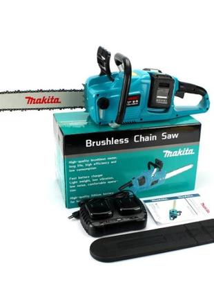 Аккумуляторная цепная пила makita duc cs-4002 (40v, 5ah). акб пила макита