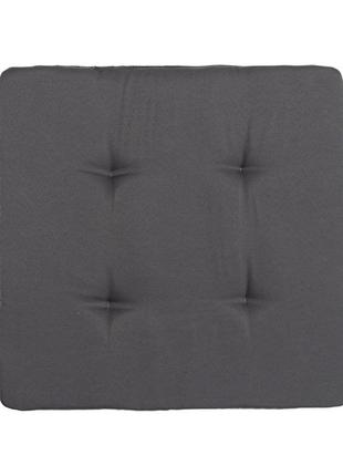 Подушка для стільця, крісла, табуретки  35х35х2  темно-сіра1 фото