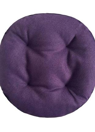 Подушка на стілець, крісло, табурет 40х8 фіолетова1 фото