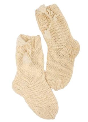 Носки женские  из овечьей шерсти ручной вязки  35-40 размер2 фото