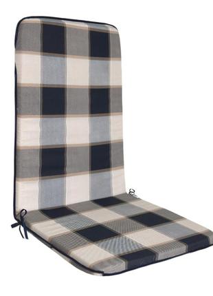 Подушка матрац на стільці, садові крісла чорно бежевий 115х48