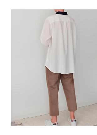 Классная белая рубашка бренда uniqlo. женская рубашка на весну-лето3 фото
