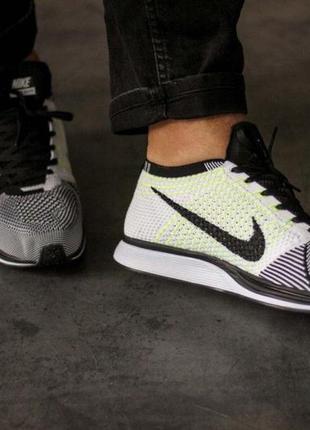 Nike flyknit racer "multicolored"5 фото