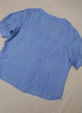 Модная стильная  блуза блузка льняная marks& spencer  лляна лен льон  m &  s4 фото