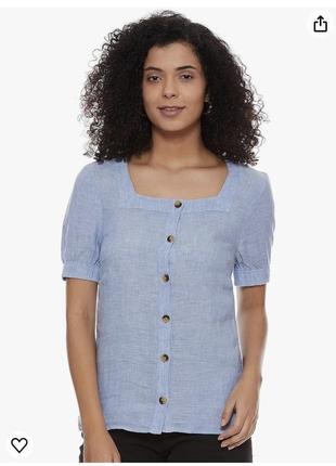 Модная стильная  блуза блузка льняная marks& spencer  лляна лен льон  m &  s1 фото