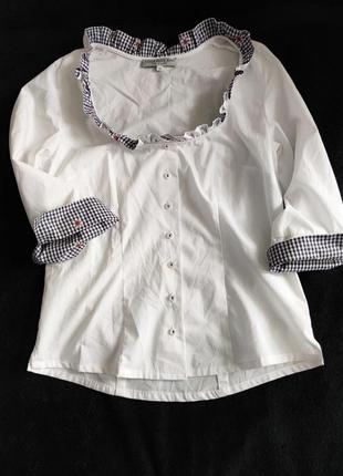 Kaiser franz josef винтажная хлопковая баварская блуза рубашка австрия /8223/