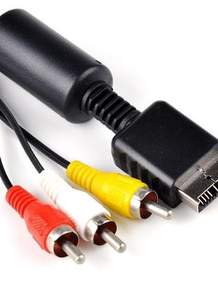 Композитний кабель rca av для sony playstation ps1 ps2 3 тюльпани