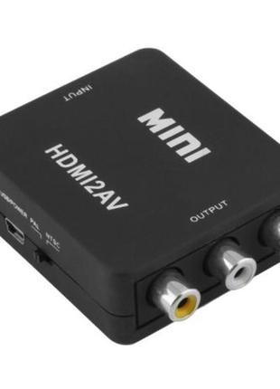 Перетворювач hdmi в rca to av адаптер, usb кабель, цап