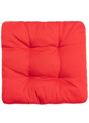 Подушка для стула, кресла, табуретки 35х35х8 красная